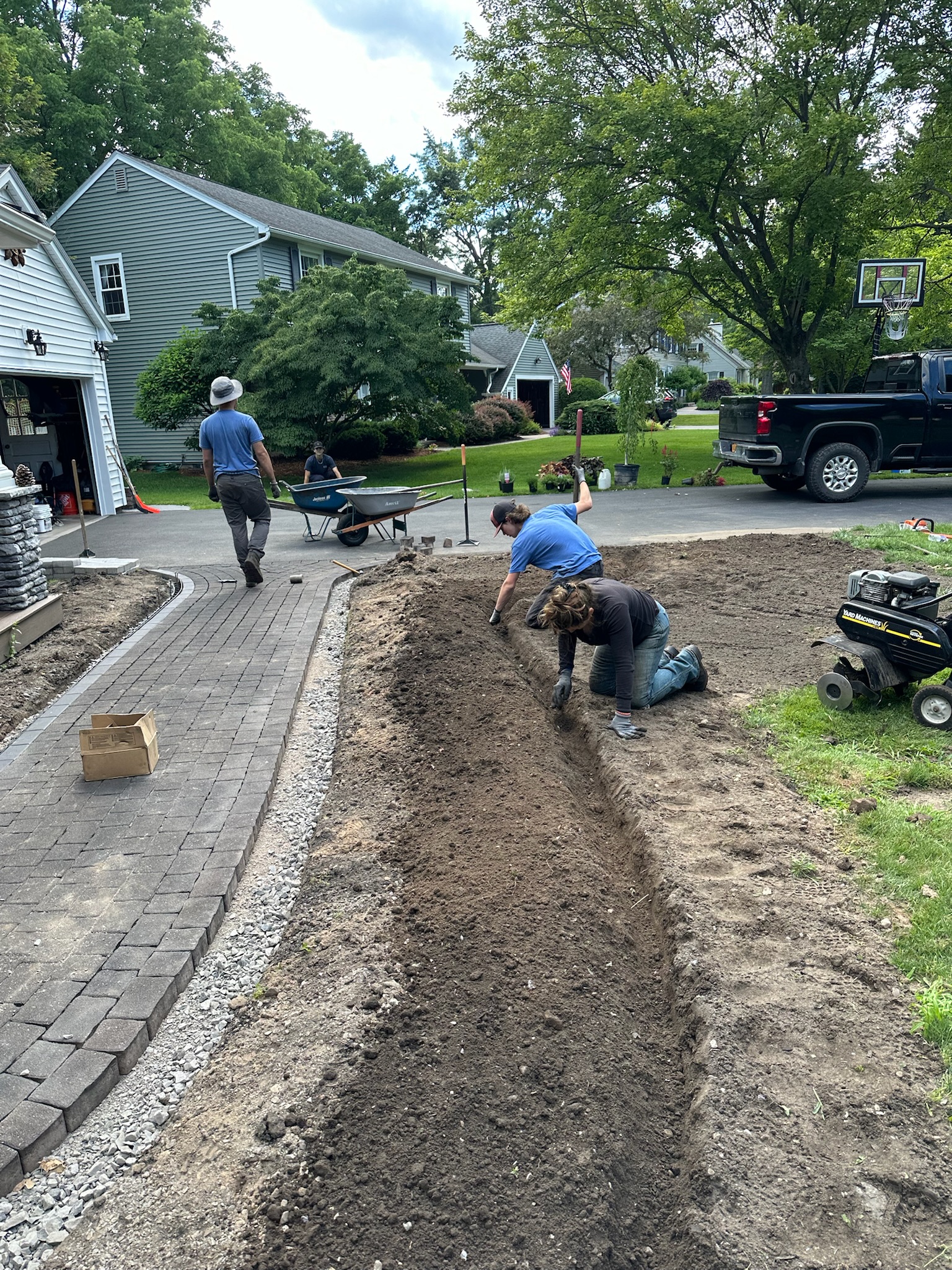 2024 garden install and walkway modification before photo 2